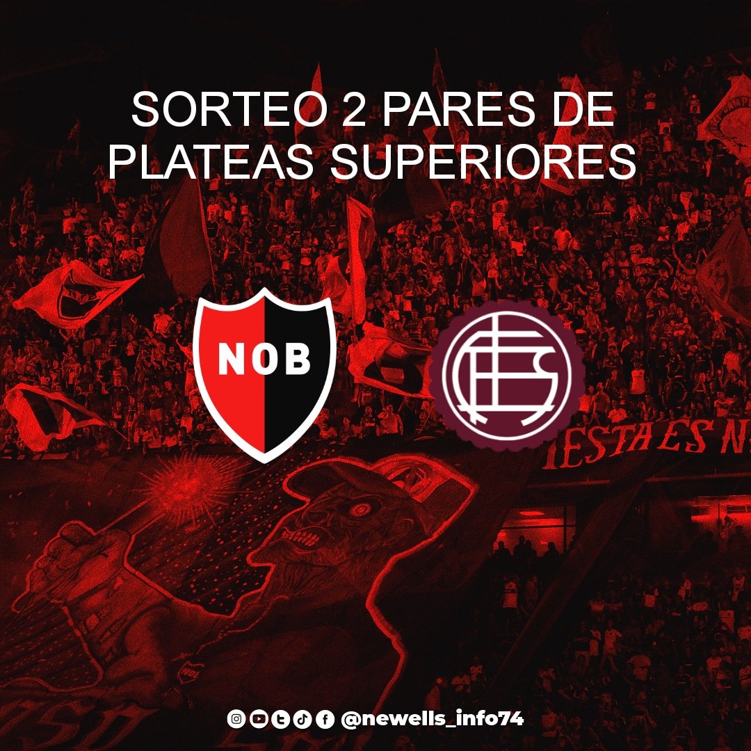 newells_info74's tweet photo. ‼️SORTEO EXPRESS‼️

🙆🏾‍♂️ DOS PARES DE PLATEAS SUPERIORES VS LANÚS

👉🏾 Seguir @newells_info74 y @agustinmalves 
👉🏾 RT

🚩 Los 2 ganadores de cada par de platea serán anunciados 16.30 hs https://t.co/HSNQpOHulU