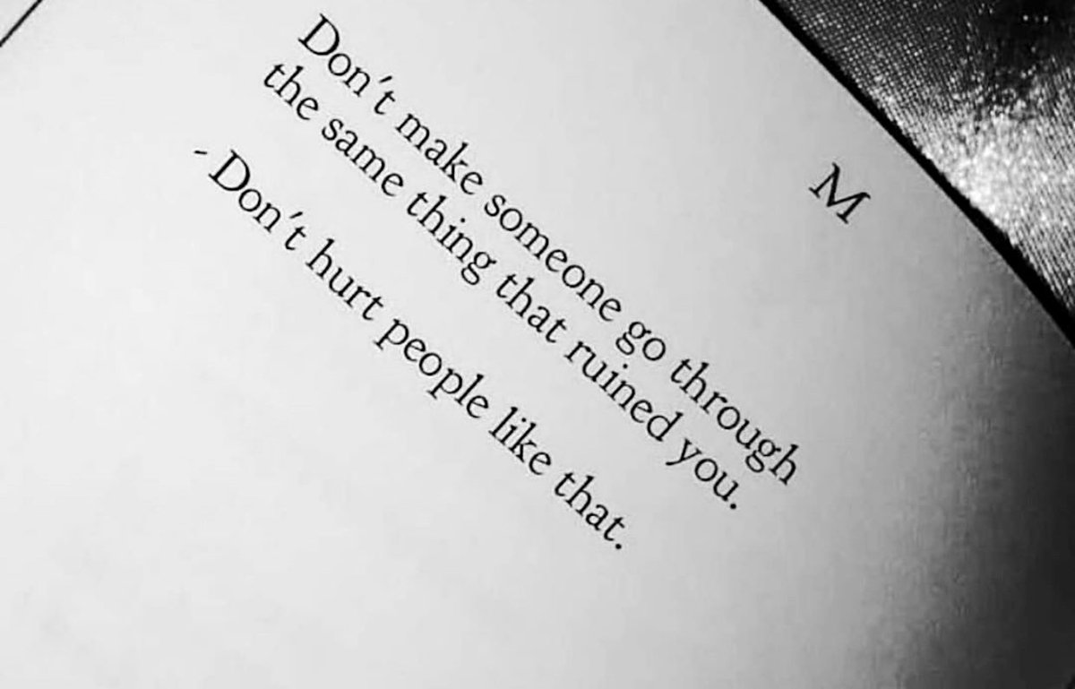 don’t hurt people like that.