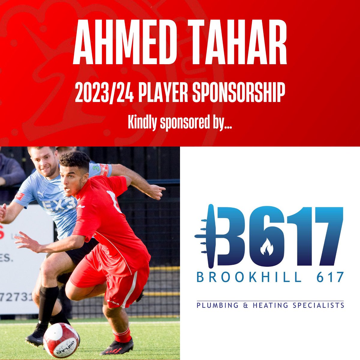 parkgatefc's tweet photo. 🏆 Today’s Man of the Match is Ahmed Tahar. A goal and a superb performance in the engine room. 

Sponsored by Brookhill 617 🤝

#steelmen 🔴 https://t.co/8yNT75rNLm