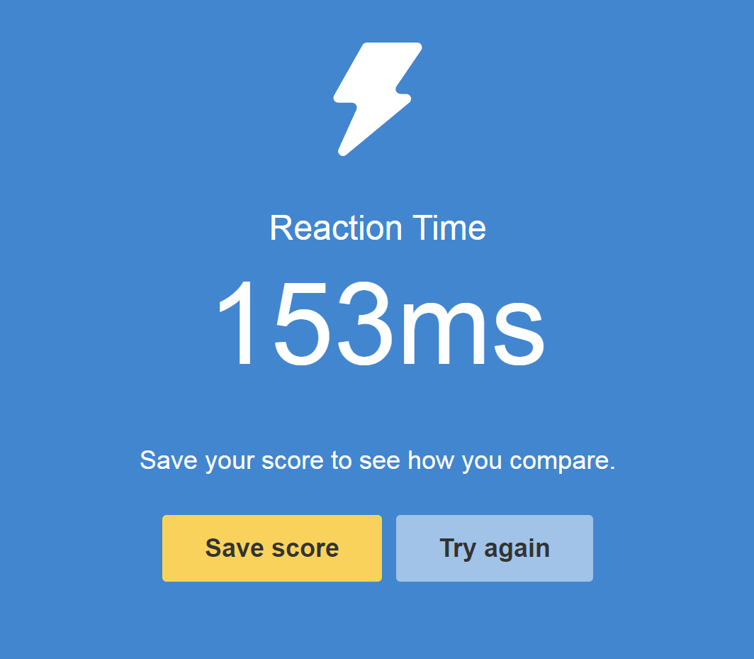 Fxsmat1c's tweet photo. 2nd try Reaction time test as a sleep-deprived 29yo on a 144hz monitor.
*Not for bragging rights, just keeping a record.
what's yours?
#Humanbenchmark https://t.co/jA1JWTs0v0