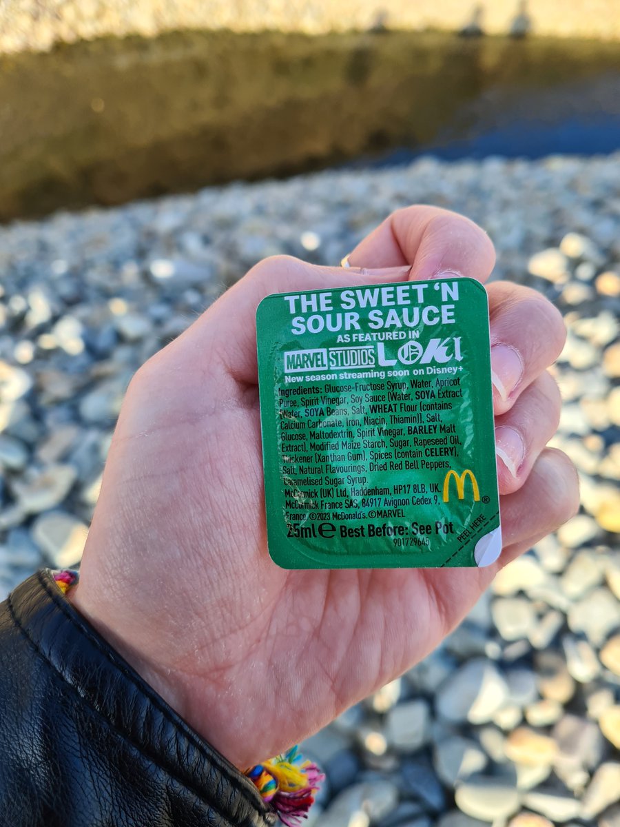 Walking along the beach, I feel my wife slip her hand into the back pocket of my jeans. I then feel that she's left something in there.
I investigate, and it's this.
Darling, what the fuck?