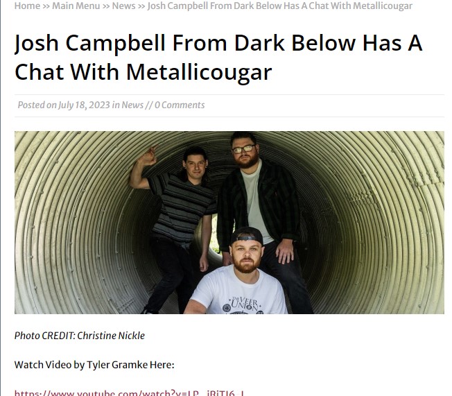 DarkBelowMusic's tweet photo. Our very own Josh Campbell had an interview with Music Injection Aus about Dark Below. Click the link below to learn about the infamous Craigslist Post 😉

https://t.co/SzzbX7Rjkp

#Interview #MalcolmSpringer  #fullcircleentertainment #JPSProductions  #MakeBelieve #UMGStudios https://t.co/hI7Y0iAUdf