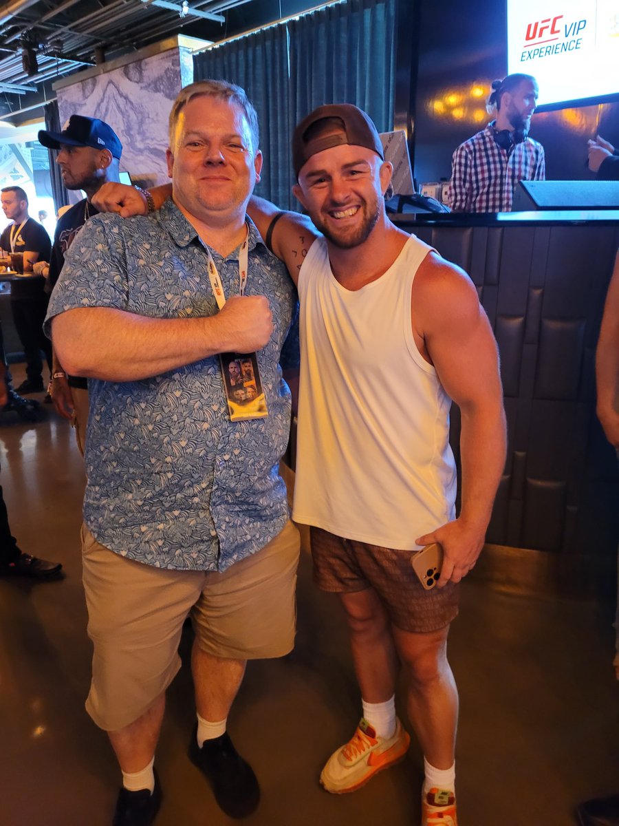 It was a pleasure to meet <a href="/CodyStamann/">Cody Stamann</a> at ufc 290. Keep reaching for the stars!