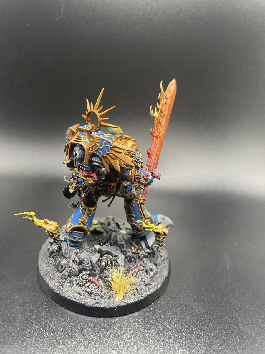 HellfirePain's tweet photo. Newest model painted as a commission. What say Yee @BrotherSRM @DB_Sleazy?  #goonhammer #warhammerofficial #WarhammerCommunity #hobby #meditation #therapy https://t.co/eUU158VMqr