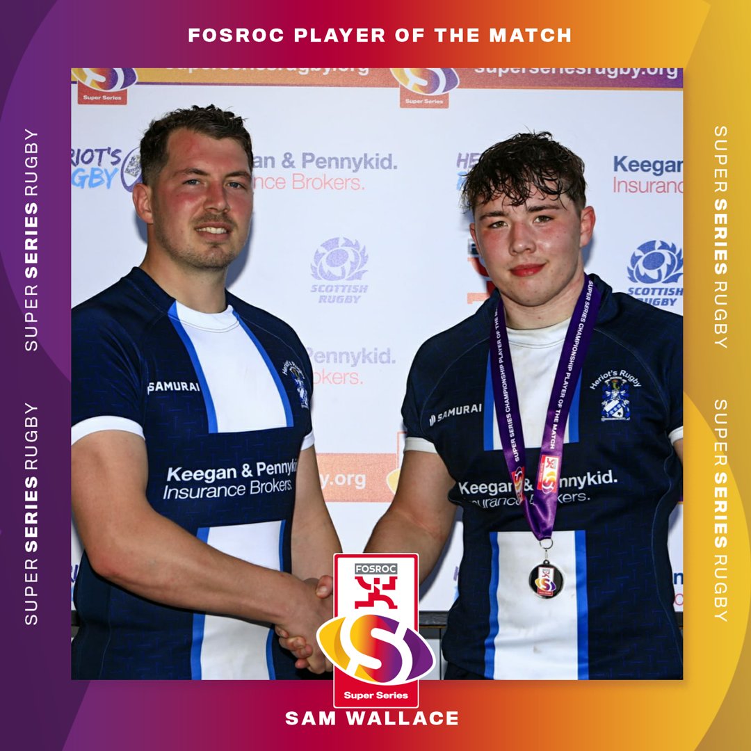 ScotRugbyPrems's tweet photo. Sam Wallace was named FOSROC Player of the Match at Goldenacre!

Congrats Sam 🏅

#FOSROCSuperSeries https://t.co/8HkGMCDpKE