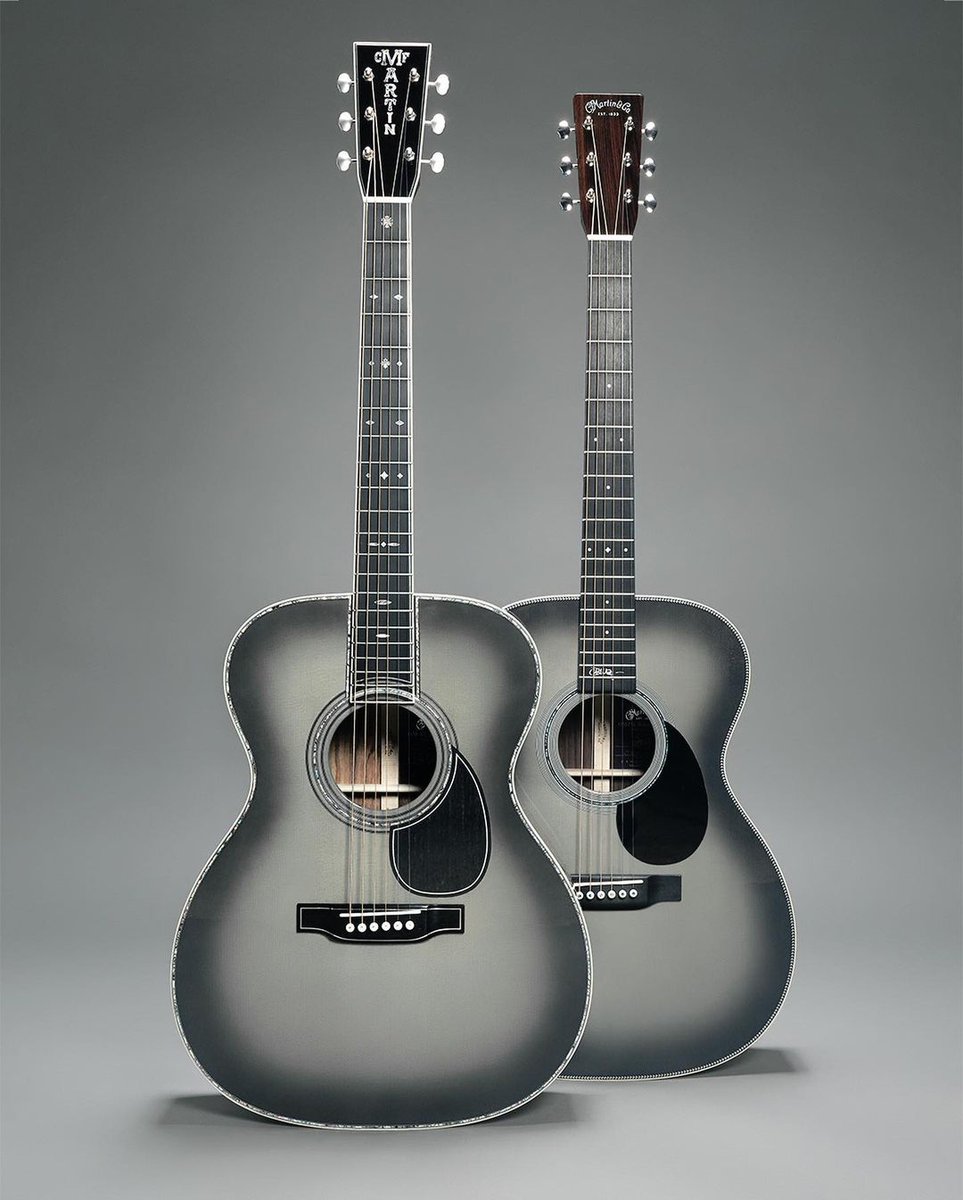 JohnMayer's tweet photo. When @MartinGuitar and I first developed the OM28-JM back in 2003, I could never have imagined the relationship would span 20 years, so when the idea for a very special anniversary model was brought up, I jumped at the chance to develop something extraordinary with the Martin Custom Shop. The result: the new Martin OM-45 John Mayer 20th Anniversary edition. The guitar is the pinnacle of what can be executed by hand by the Custom Shop’s world class master builders. Together with Martin, we developed a new wood stain named Platinum Gray Burst. Two things immediately became important to me: first, that we offer the same new color on the standard production model OMJM guitar, so that it wouldn’t be out of reach for anyone who wanted to own the OMJM, and second, that the guitars not be limited by number but by being available for only one year. The result is a pair of instruments that both celebrate our working together for two decades as well as elevate the Martin OMJM model to new heights. I can’t wait for you to see and hear one in person. For more information, head to https://t.co/tCPAHr5ZLm.