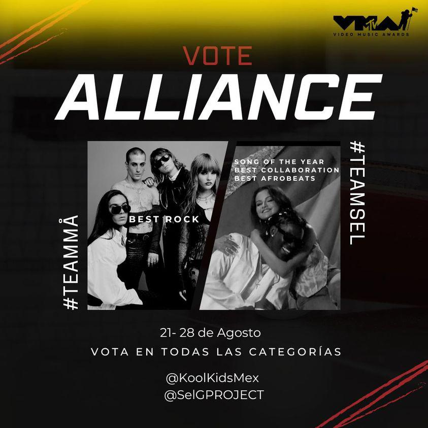 SelGPROJECT's tweet photo. SELENATORS × KOOL KIDS
La Double Hour de los #VMAs ha iniciado, recuerden votar por THE LONELIEST y CALM DOWN en sus respectivas categorias.
Link: https://t.co/begynSxk6A
#TeamMÅ #TeamSel #TeamMÅ #vmas2023
@KoolKidsMex https://t.co/JiFXZoxiRP