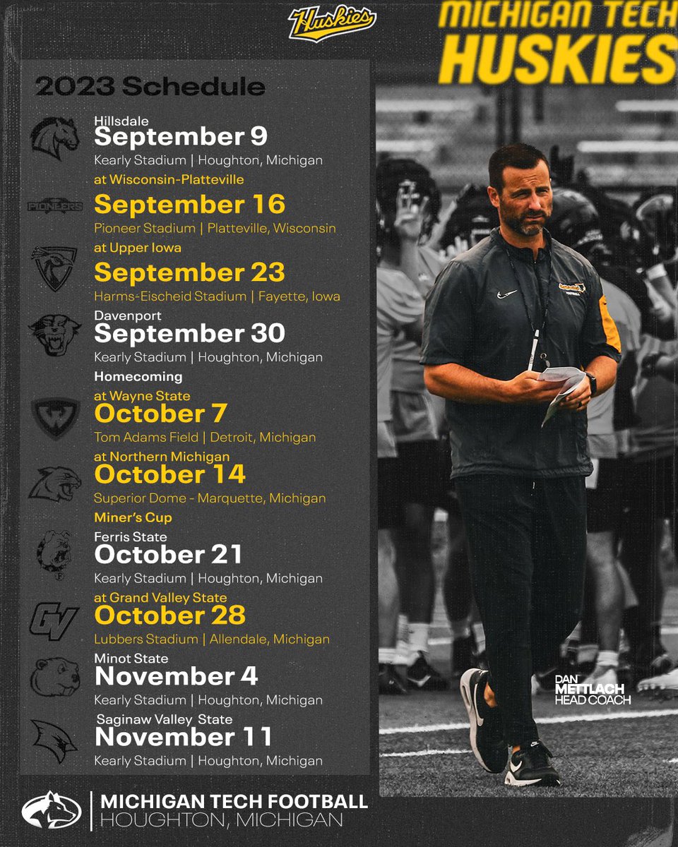 Michigan Tech Football tweet media