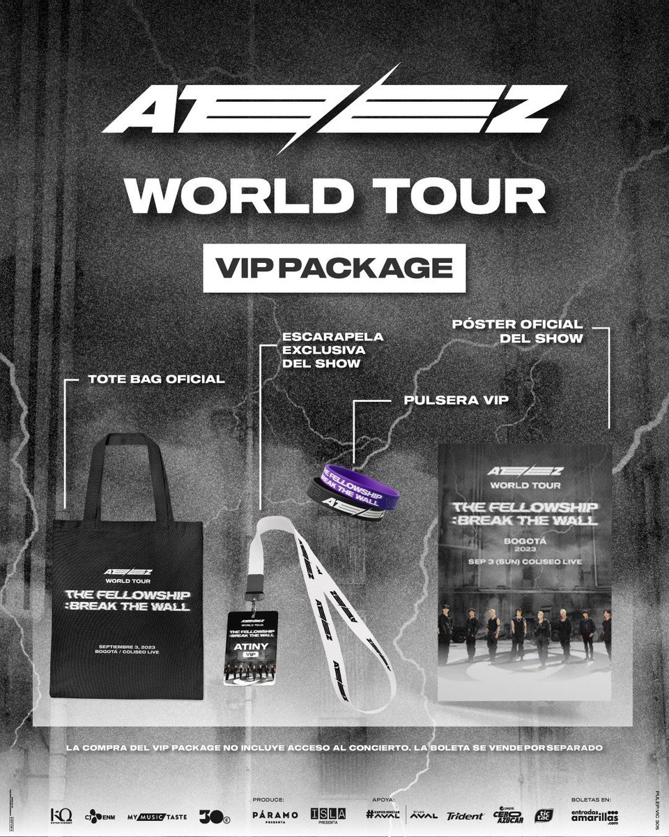 ATINY in BOGOTA! 🇨🇴 VIP Packages for the 2023 ATEEZ WORLD TOUR