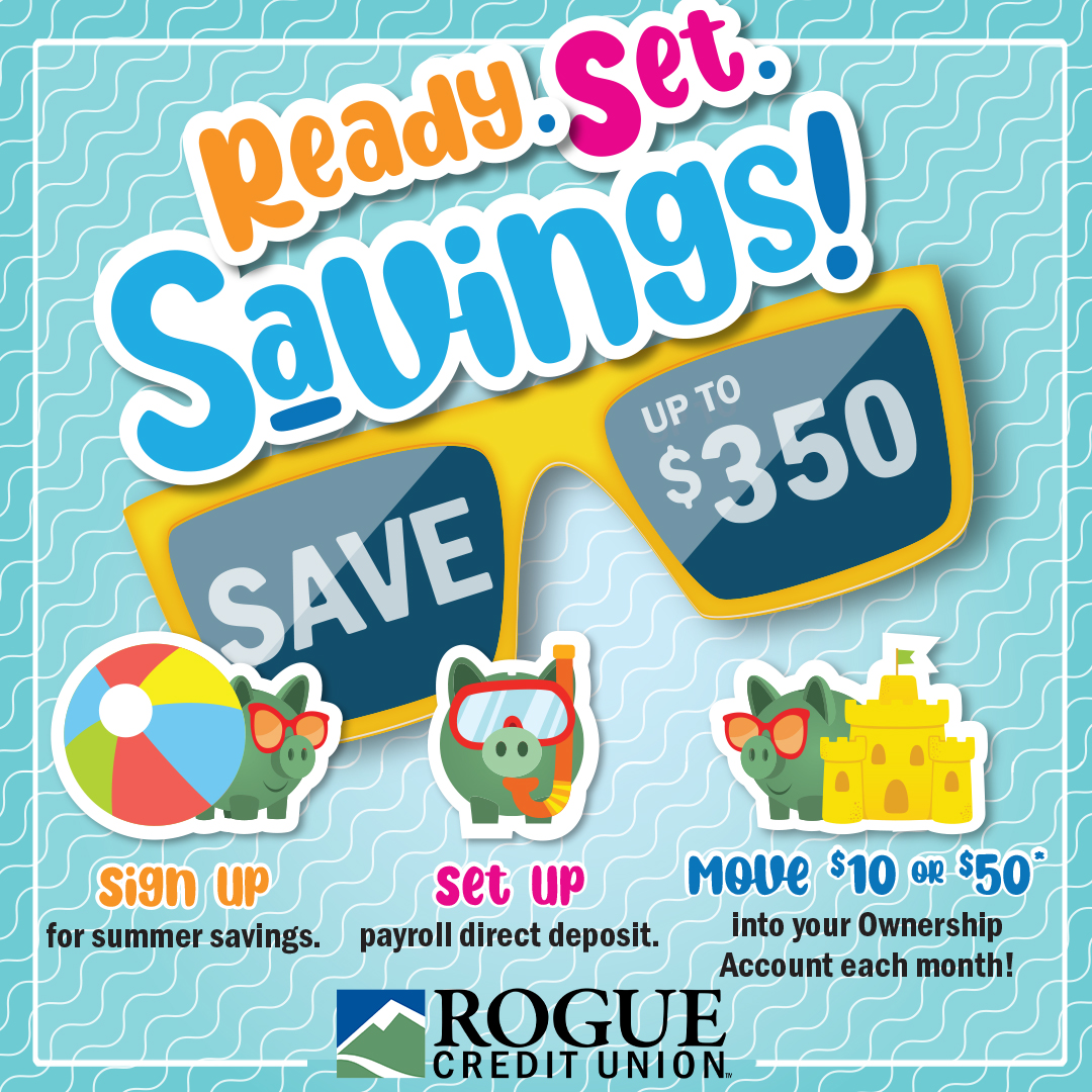 Rogue Credit Union on X: 📌 Save smarter, not harder! Sign up for summer  savings here:   / X