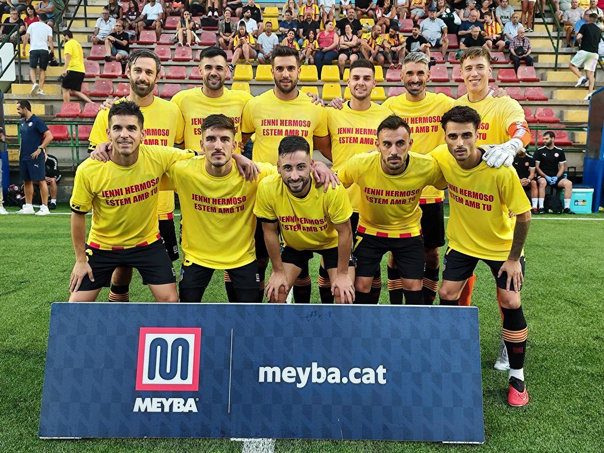 "Jenni Hermoso, estem amb tu": el missatge dels nostres futbolistes.