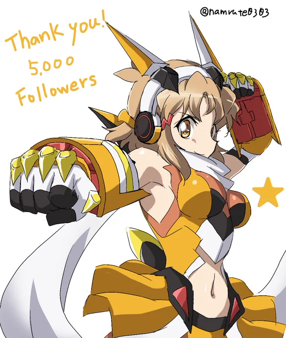 フォロワーさんが5000人になりました。ありがとうございます!これからもマイペースにパチ打ったりお絵描き頑張ります 