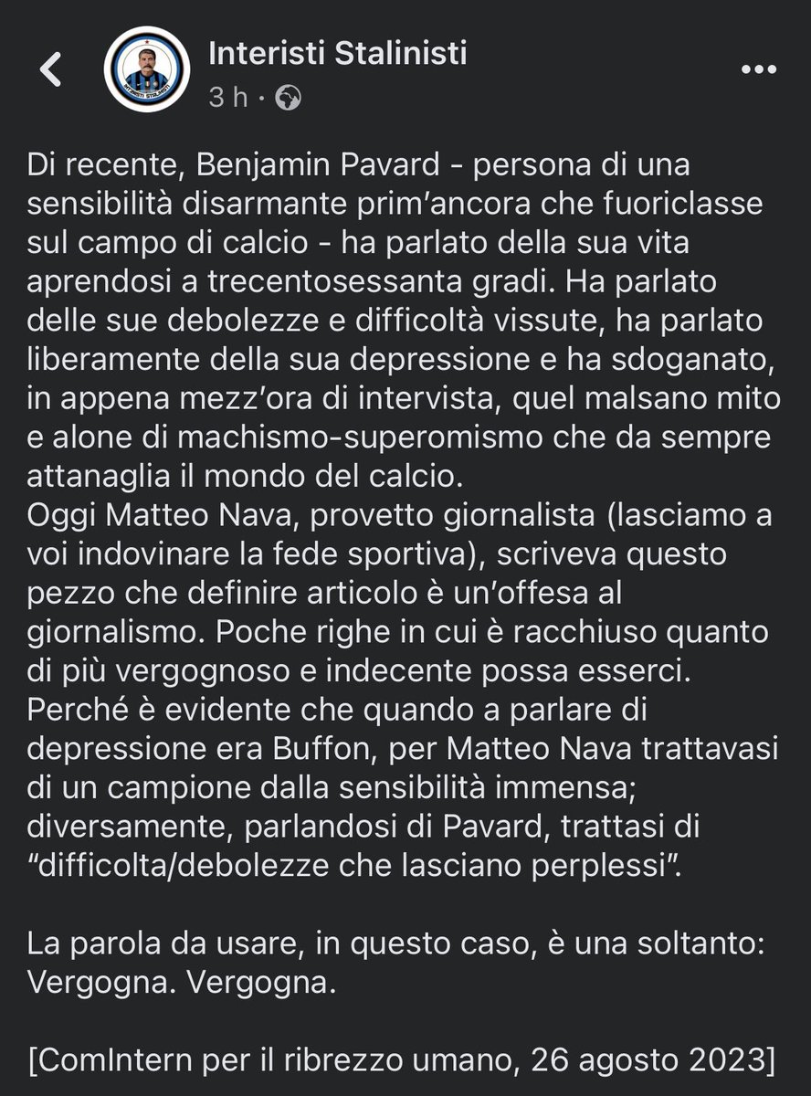 geni_Ale's tweet photo. . @NavMatteo vergognati per l’articolo su Pavard https://t.co/0qudK8roWa