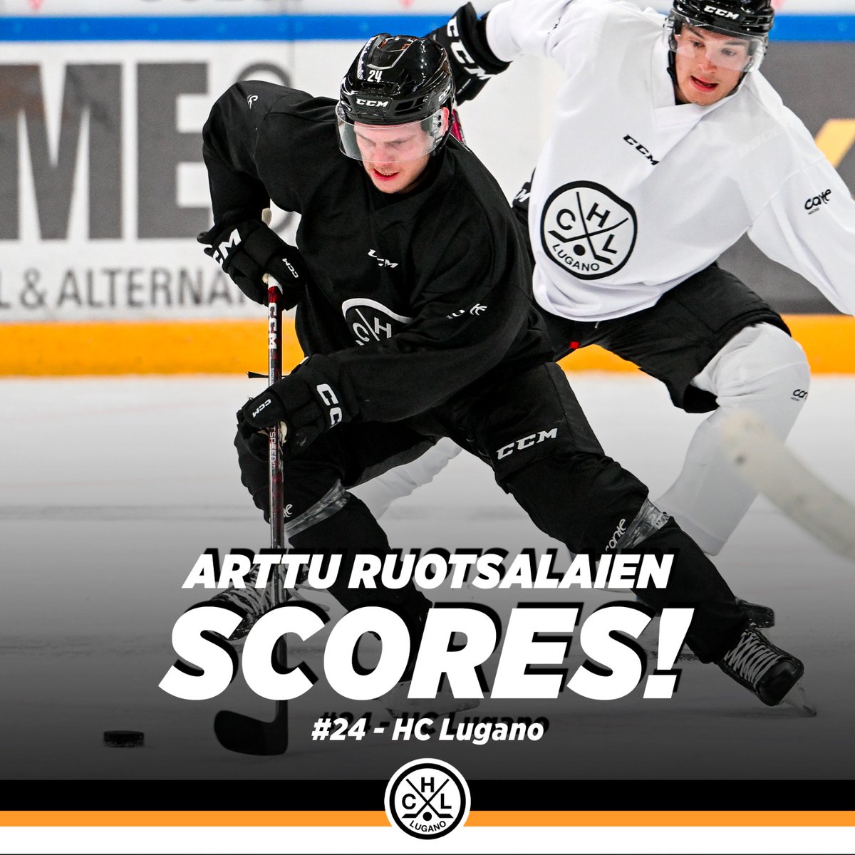 GOL!🚨 Incredibile Ruotsalainen! Il numero 24 va a segnare il 3-0 con la Michigan move al 29'26! Grandissimo gesto tecnico del finlandese. #HCLugano