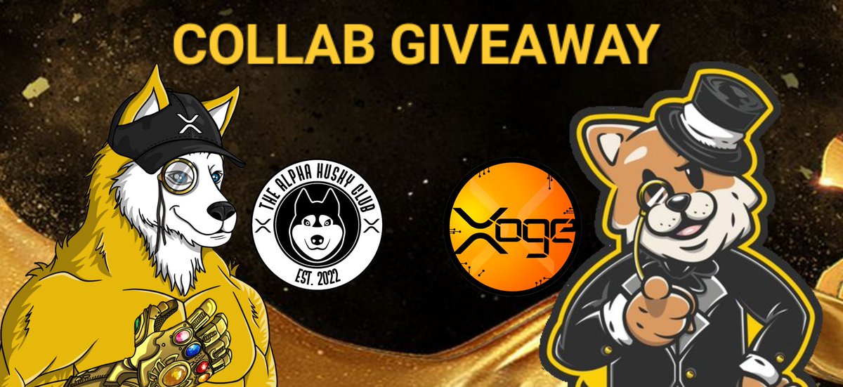 ClassyXoge's tweet photo. Xoge &amp; The Alpha Huskies decided to do a collaboration giveaway!

Dogs united! 🐺🐶

🏆 50 XRP | One Winner 

❤️ - LIKE &amp; RT
👤 - FOLLOW @AlphaHuskyClub &amp; @ClassyXoge
👥 - TAG 3 FRIENDS
🐺 - JOIN THE DISCORD https://t.co/FxvE2G8GtJ