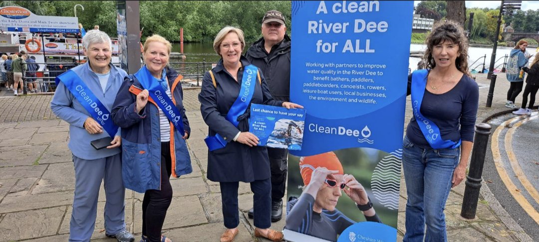 SamanthaDixonMP's tweet photo. The Clean River Dee Consultation, launched by @Go_CheshireWest, aims to achieve designated bathing water status for the river as part of wider ambitions to improve water quality.
Add your voice to the consultation before Thursday 31st August here👇
https://t.co/yYHCxGzz2t https://t.co/kynf9e4e0e