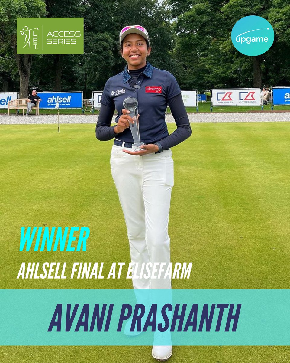 upgame_golf's tweet photo. Upgame client Avani Prashanth becomes the first Indian to win on the LET Access Series!! Congratulations Avani, many more to come!

#letaccessseries #letas https://t.co/ZeMzHWsMLI