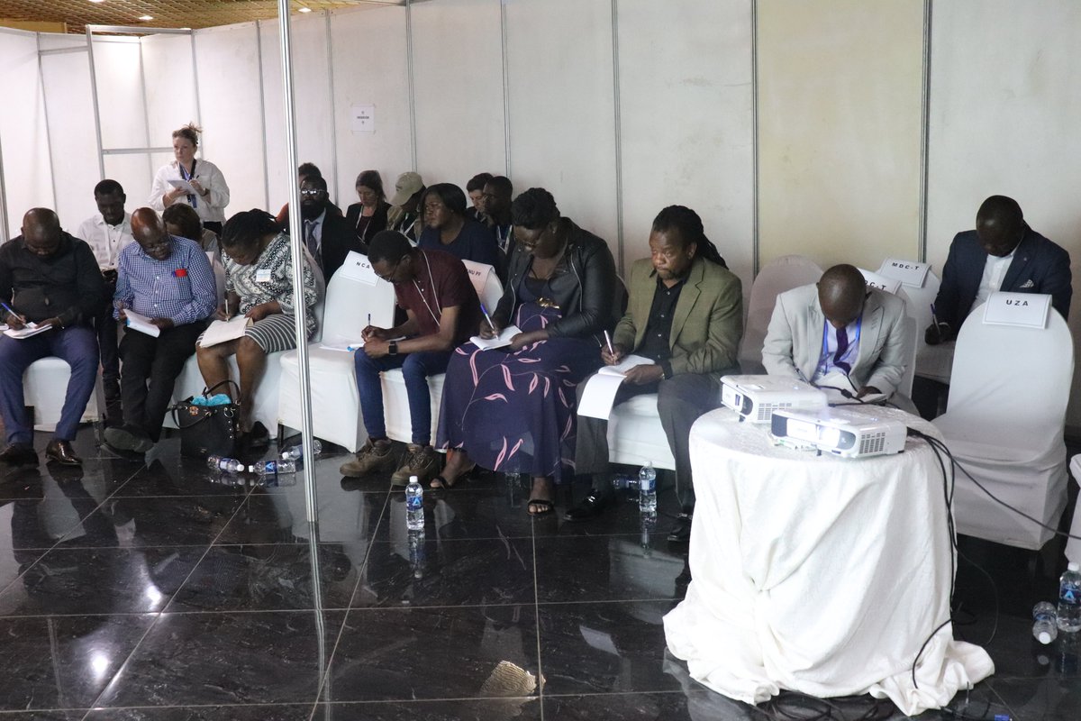 ZECzim's tweet photo. Collation and verification of results is still ongoing with attendees discussing Presidential V23B forms from constituencies https://t.co/PpdU8hsATK