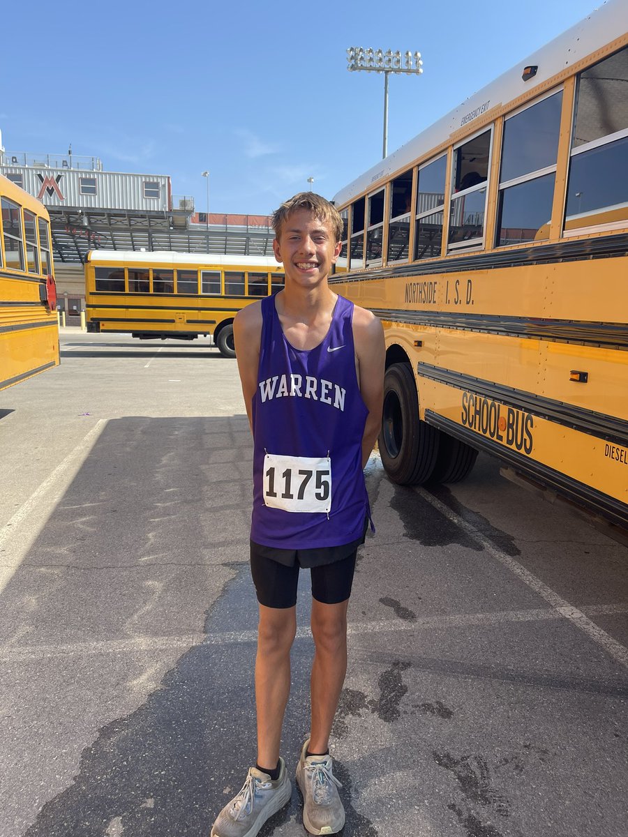 Sophomore, Shane M. hit a new PR today! He placed 16th out of 203 jv runners.