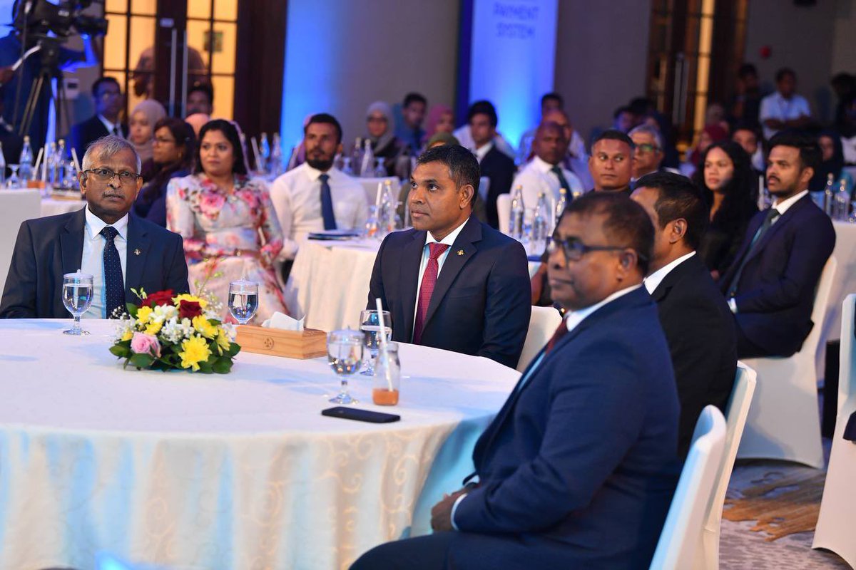 presidencymv's tweet photo. Vice President @faisalnasym inaugurated 'Favara,' the Maldives Instant Payment System, developed by @mma_maldives. The system provides innovative, convenient, and affordable access to digital financial services, enabling users to make and receive payments instantly. https://t.co/AiaSHfDSAx