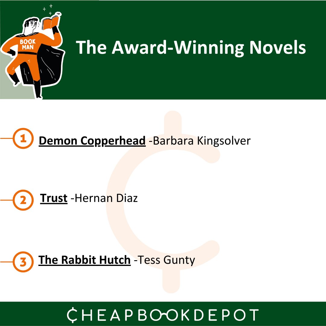 The award wining novels