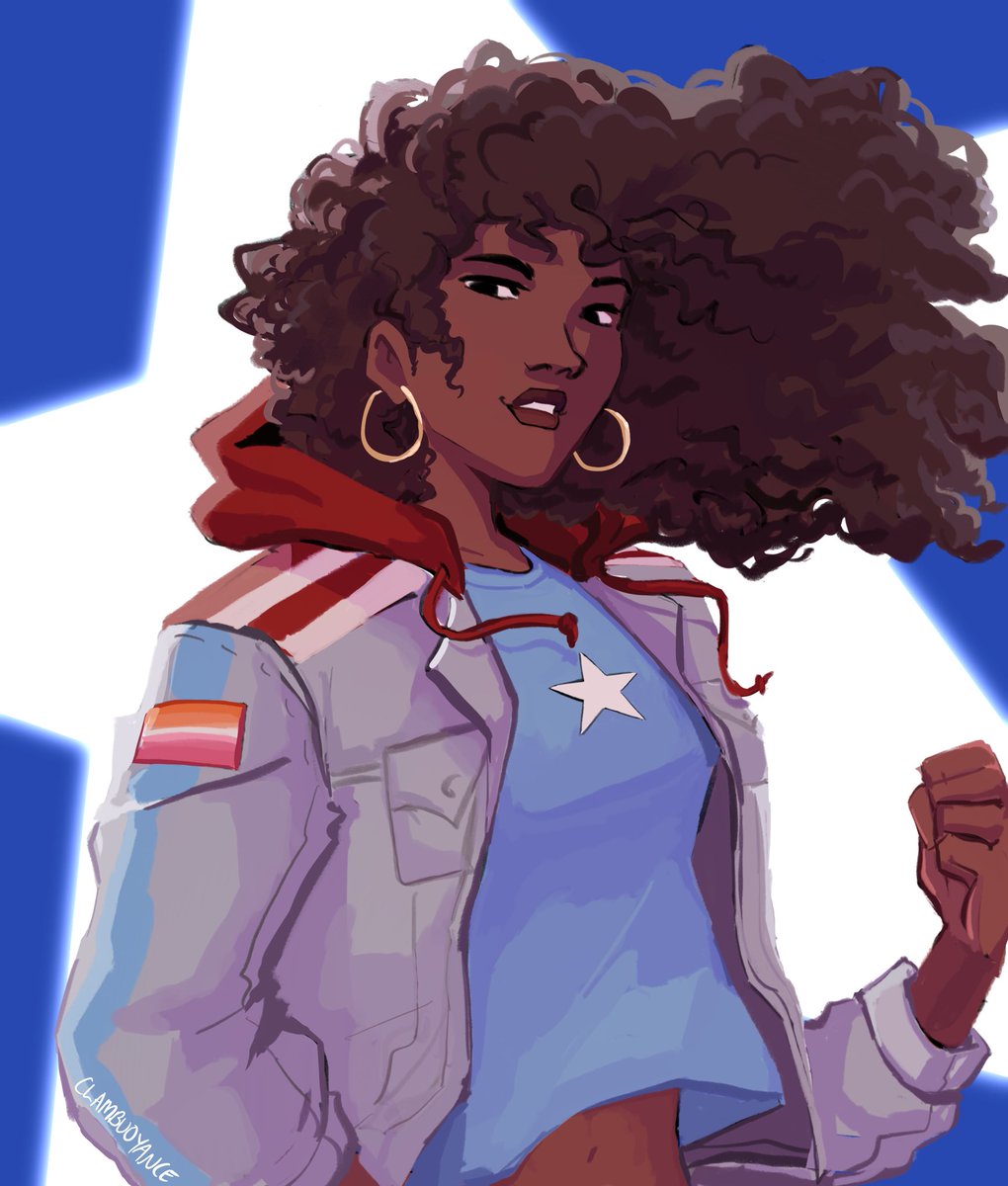 clambuoyance's tweet photo. [Marvel] finished up an old drawing #americachavez https://t.co/3TXD5KFIRJ