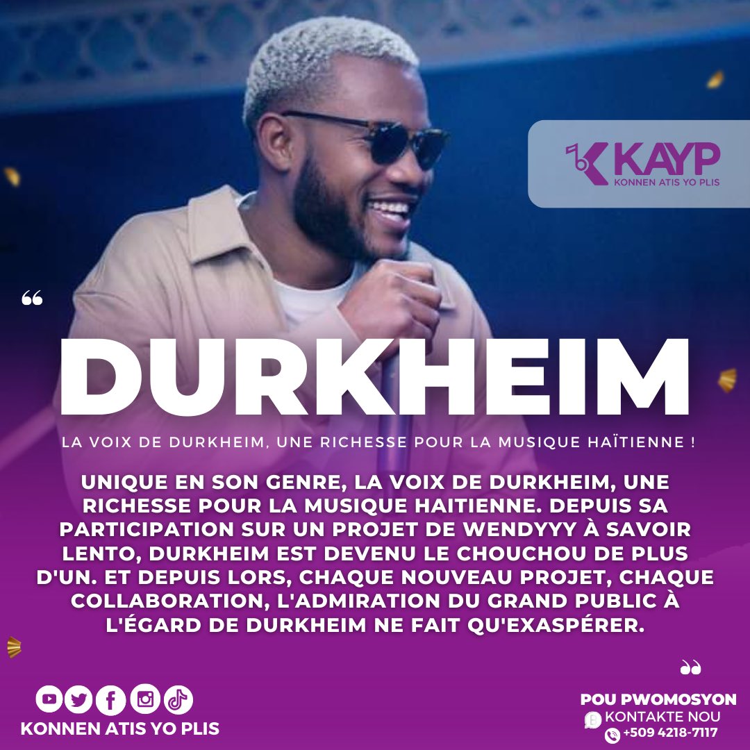 KONNENATISYO's tweet photo. La Voix De @DurkheimHt , Une Richesse pour la musique haïtienne 

#KAYP
#PopilèYo
#MMN https://t.co/PsBFeDFO3S