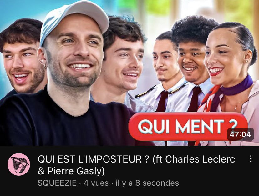 sarahdgojo's tweet image. J’VAIS TOUT CASSER CHARLES LECLERC ET PIERRE GASLY AVEC SQUEEZIE DÉJÀ LA VIDÉO DE L’ANNÉE