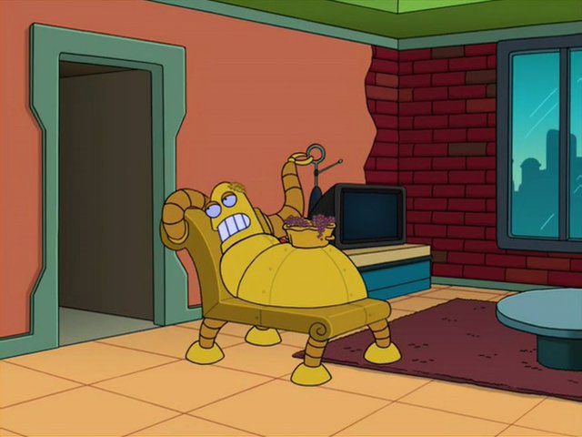 Ah, Fry. Congratulations. Your latest performance was as delectable as dipping my bottom over and over into a bath of the silkiest oils and creams.

Thank you, sir. That's exactly what I was going for.

#Futurama