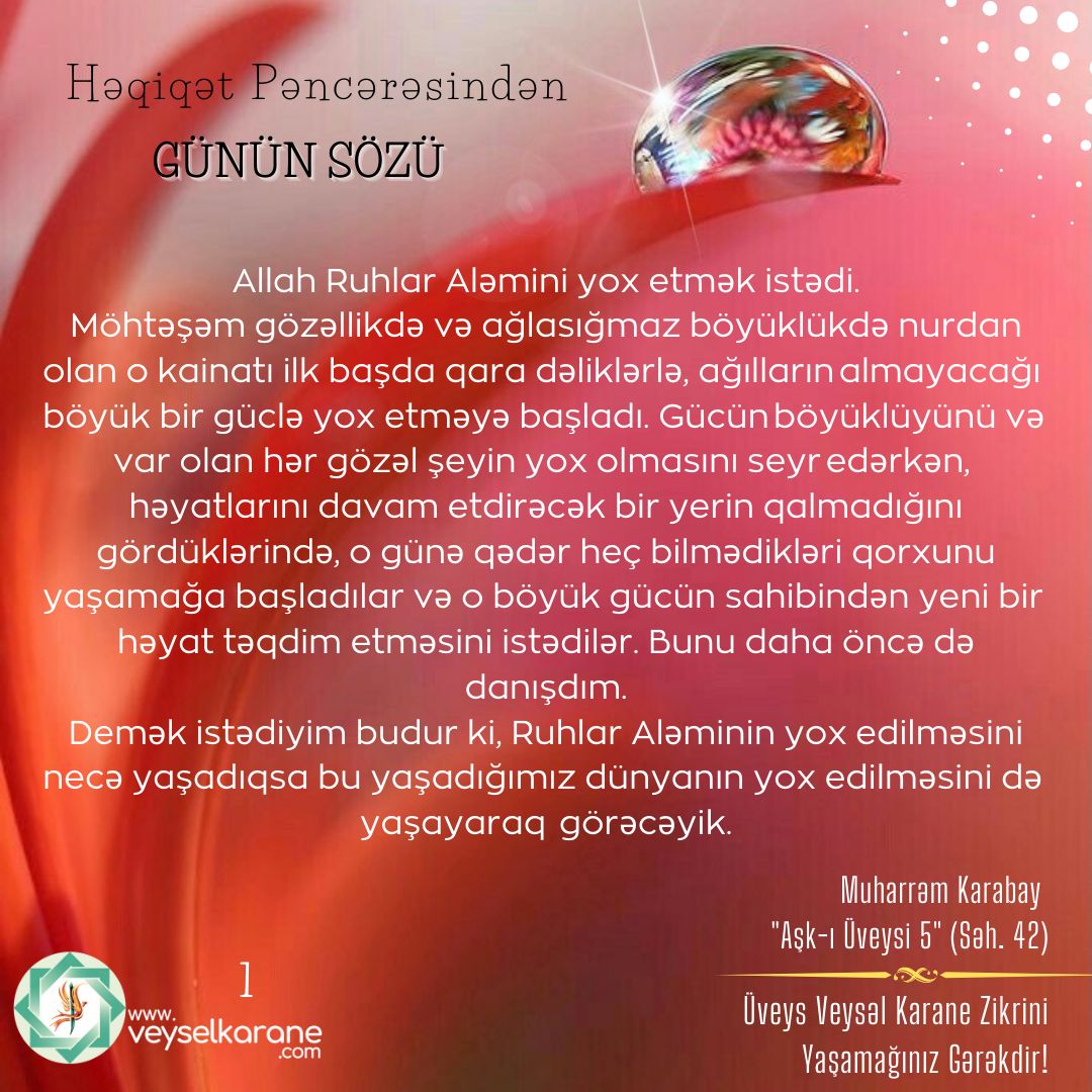 Azerbaycanuveys's tweet photo. #Azerbaijani 
#Sevgiyle 
Bu günə qədər bilmədiyimiz bir aləmin qapısını açdı Üveysilik https://t.co/Wx2PwC2vWs