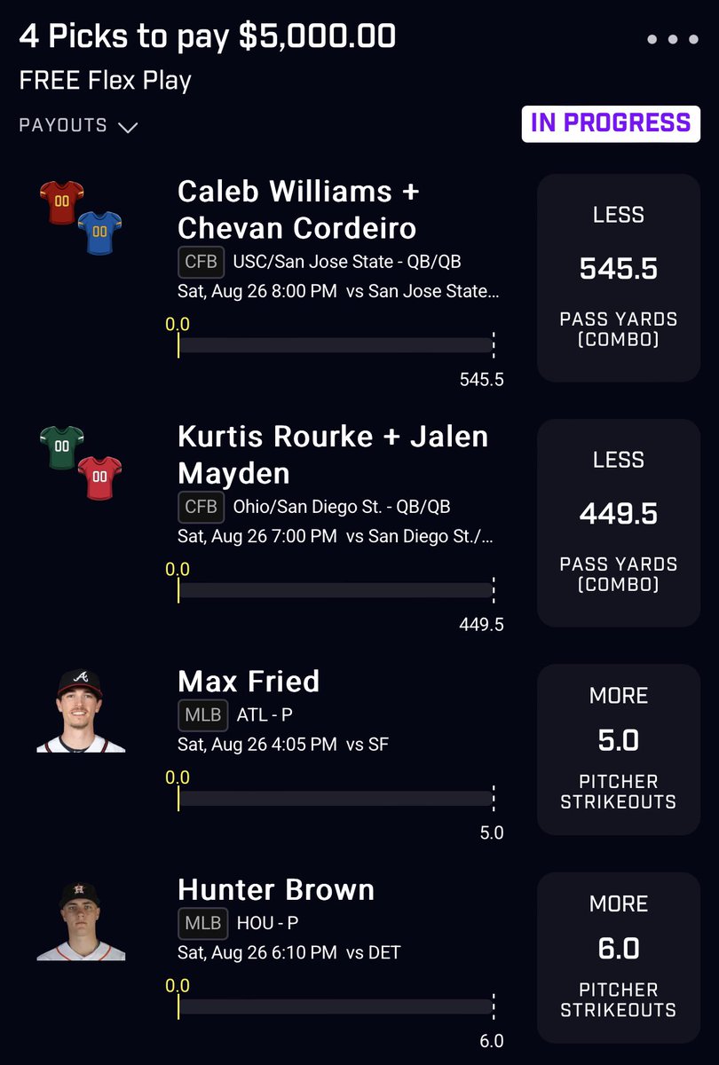 Lookin4Pickz's tweet photo. Fuk it!! It’s time!! 🔐😤✅✅✅✅

#PrizePicks #prizepickMLB #MLB #UnderdogFantasy  #FanDuel #Playerprops #GamblingTwitter #MLBLive #sportsbettingtwitter #CFB #CollegeFootball https://t.co/F5tUeN9mPg