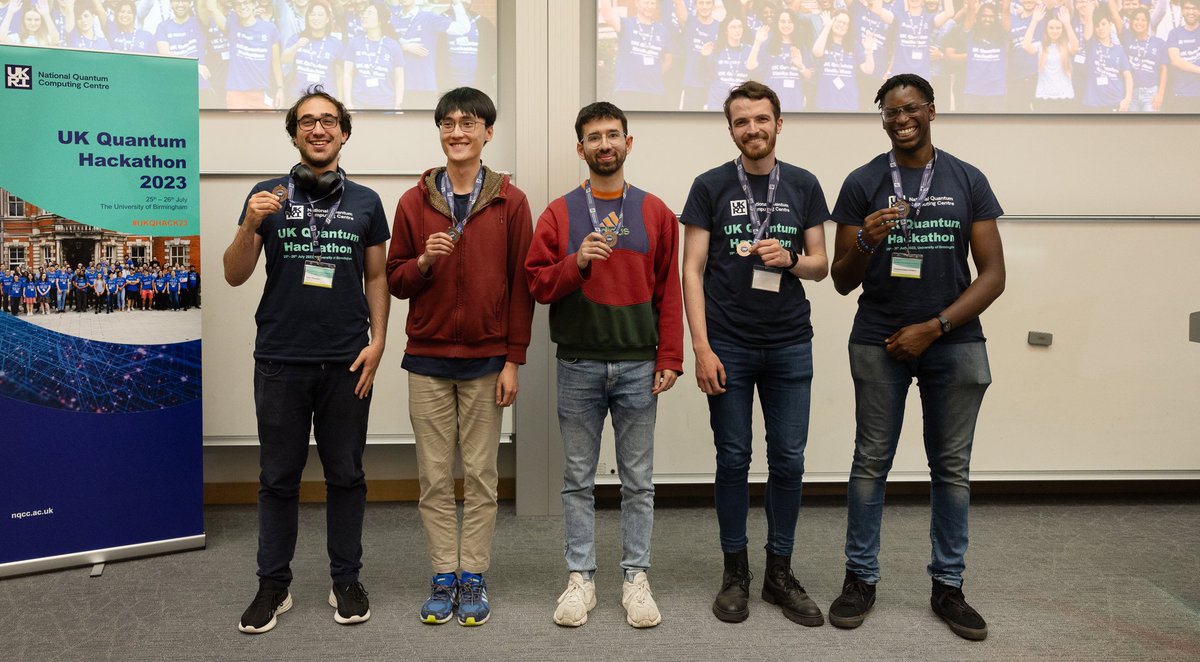 Had a great time with my team at the NQCC Quantum Hackathon coding quantum algorithms for optimising vaccination centre locations, which we received the third place prize for.

Thank you to Applied Quantum Computing for the guidance and <a href="/AWS/">Amazon Web Services</a> and <a href="/IonQ_Inc/">IonQ</a> for hardware access.