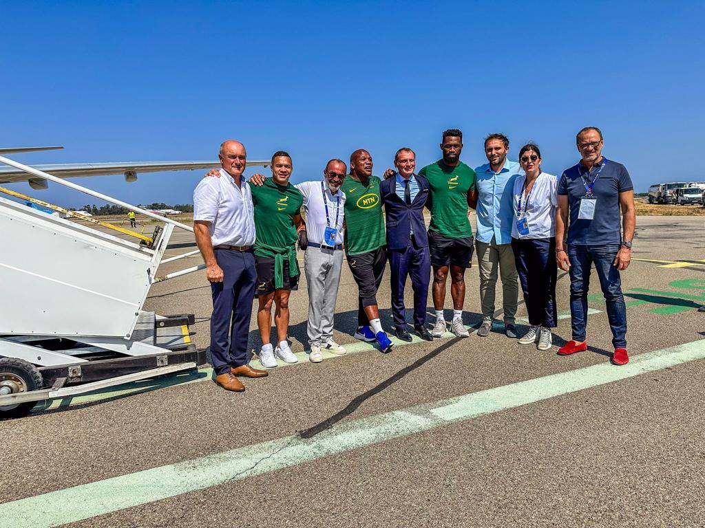 Un onore per Biguglia è per a Corsica d'accoglie i legendarii <a href="/Springboks/">Springboks</a>. 

Fieru è felice chi a nostra cità sia partenaria di a Lega Corsa di Rugby per sta settimana di preparazione di i campioni di u mondu! 

<a href="/FranceRugby/">France Rugby</a> <a href="/RugbyWorldCupFR/">Rugby World Cup FR 🇫🇷</a>