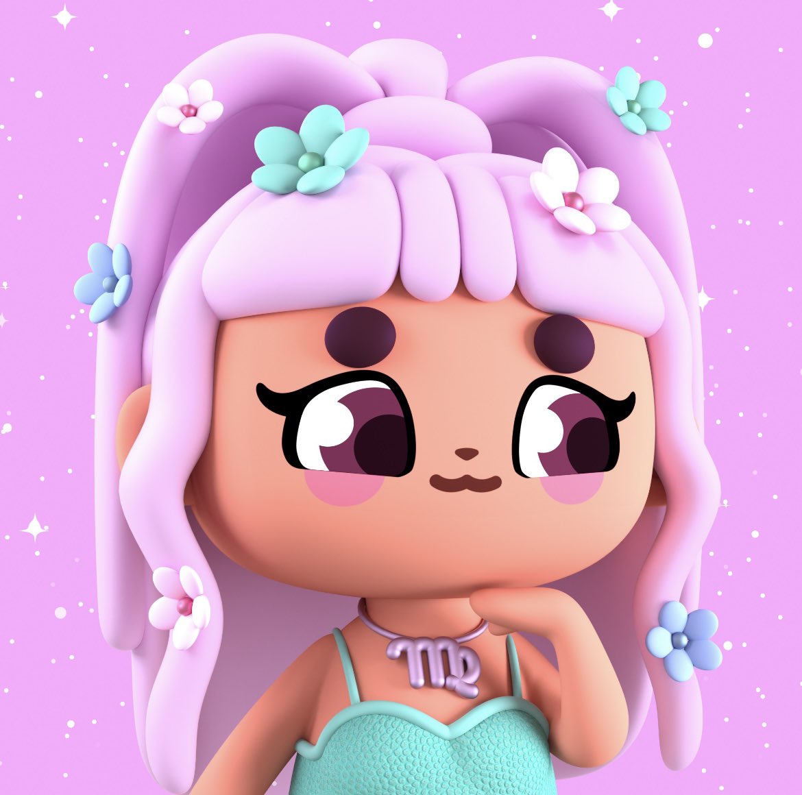 Sept is going to be amazing!! <a href="/crazydollsnft/">Crazy doIIs</a> moving big style gearing up for the mint - there are amazing spaces every week and the team is all about uplifting women in this space.
This is a Virgo Crazy Doll #Dollish