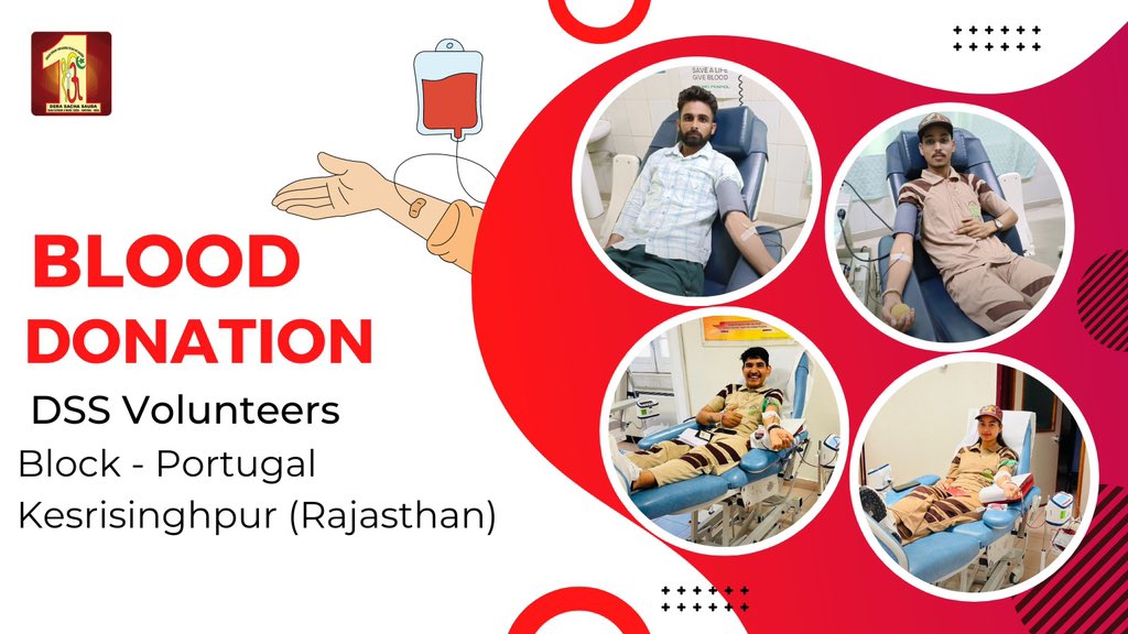 DSSNewsUpdates's tweet photo. In times of need, Dera Sacha Sauda volunteers are a beacon of hope. By donating blood, they're helping patients to get hopes. Step forward, donate blood🩸, and be someone's hero ! #DonateBloodSaveLives #BloodDonation #TrueBloodPump #DeraSachaSauda https://t.co/I5HdRnwG5K