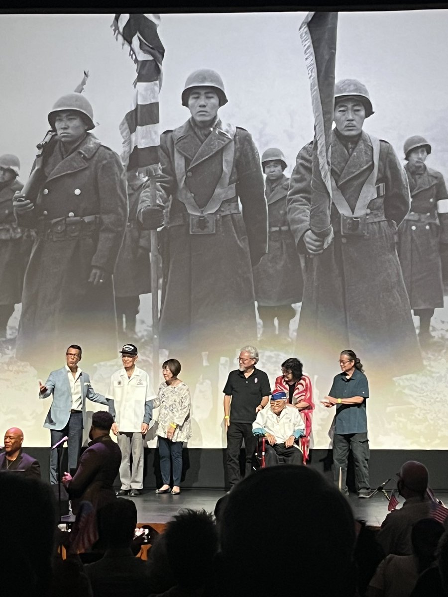 JaniceMunemitsu's tweet photo. “Defining Courage” is a MUST SEE show!  @abc7davidono presents LIVE amazing stories of WWII ‘s most decorated fighting unit - next one is a fundraiser for Maui Fire Victims - Sat Sept 9! It’s true, uplifting, inspiring and heartfelt!  #abcdavidono #davidonoabc7 #mauifirerelief https://t.co/mWn0ru8CEh