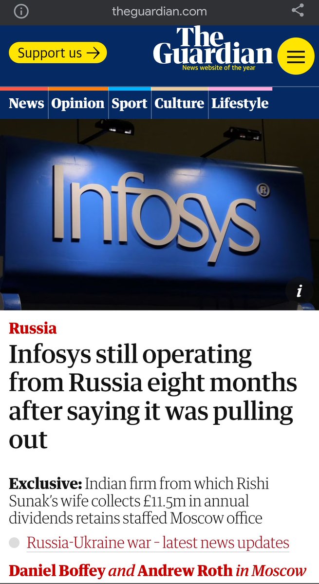 Rad00la's tweet photo. @nexta_tv Sounds familiar 🙄 This is our *non-elected* Prime minister and his wife. He reckons everyone should stop doing business with Russia whilst his wife is raking it in via shares in her dad's company - which never ceased business in Russia. Effin hypocrites, the lot of them 🤬 https://t.co/16Ja4JQJRW