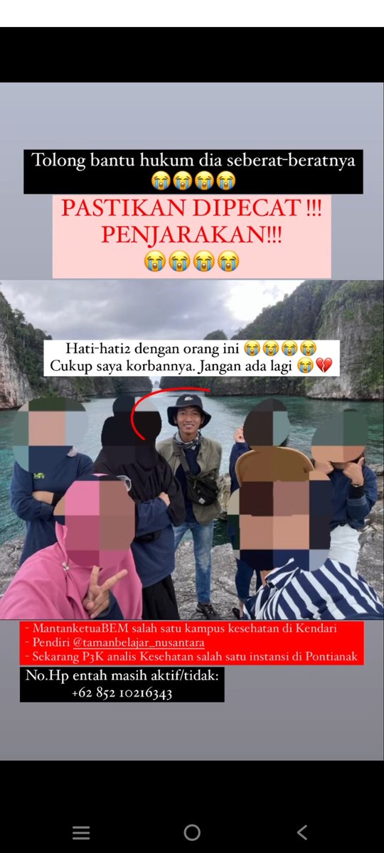 yhelkyrudolf_30's tweet photo. Kami minta KEADILAN buat anak/saudari/ kerabat kami yang berasal dari Wasuponda, Luwu Timur, Sulawesi Selatan an/ Ekasafitri Elma Silamba. https://t.co/qpBbnlmCl5