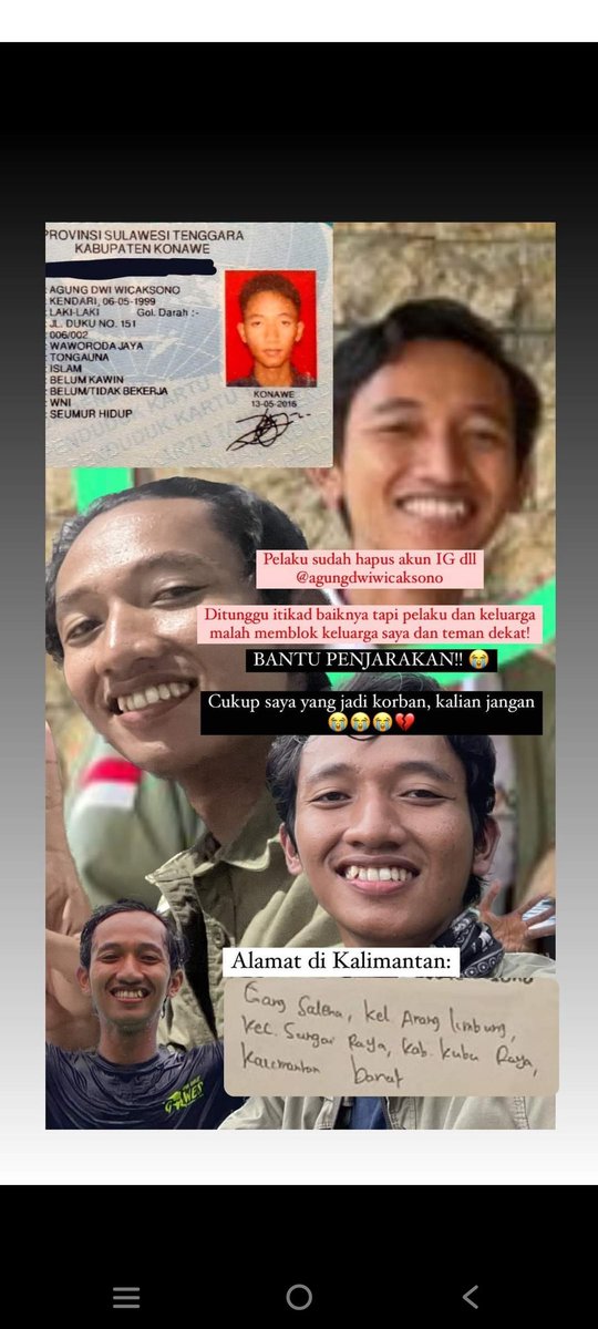 yhelkyrudolf_30's tweet photo. Kami minta KEADILAN buat anak/saudari/ kerabat kami yang berasal dari Wasuponda, Luwu Timur, Sulawesi Selatan an/ Ekasafitri Elma Silamba. https://t.co/qpBbnlmCl5