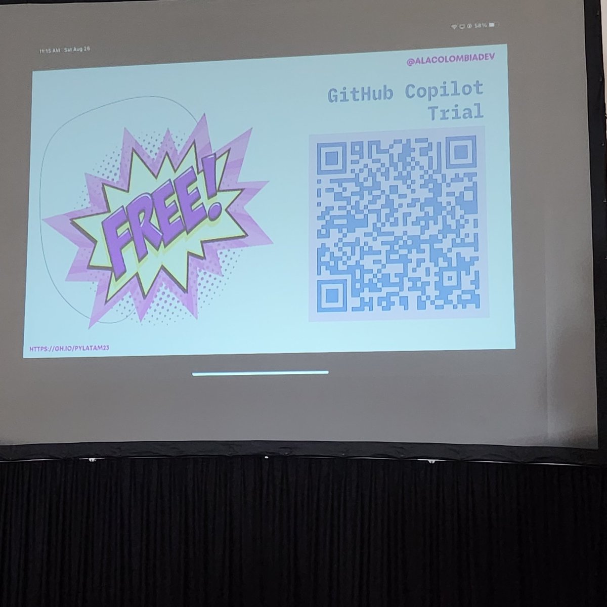 LucioD3v's tweet image. ¿Quieres probar #GitHubCopilot ?
Escanea este código QR
#PyConLatam2023