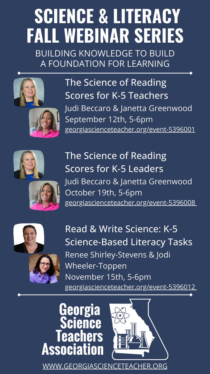 GA Science Teachers (@gstanews) on Twitter photo Come and Build A Foundation For Learning with us! We have several professional developments for your viewing pleasure! Be sure to register at georgiascienceteacher.org/event-5396001
Free for <a href="/GSTANews/">GA Science Teachers</a> Members and
$10 for nonmembers!
#teachersoftwitter #teachertwitter Come and Build A Foundation For Learning with us! We have several professional developments for your viewing pleasure! Be sure to register at georgiascienceteacher.org/event-5396001
Free for <a href="/GSTANews/">GA Science Teachers</a> Members and
$10 for nonmembers!
#teachersoftwitter #teachertwitter