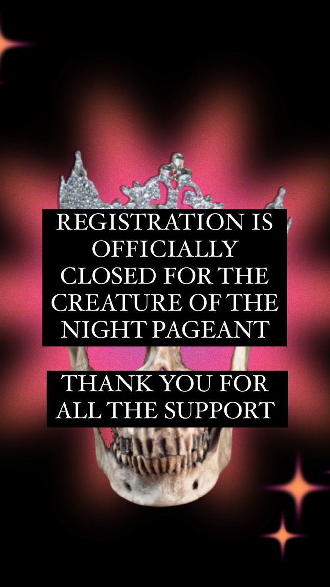 BABY! Not even 24 hours and we have a terrifying lineup of little devils ready to take the crown. Contestant and Judge announcement to come! 

Thank you so much for all the support. It’s gonna be wild.