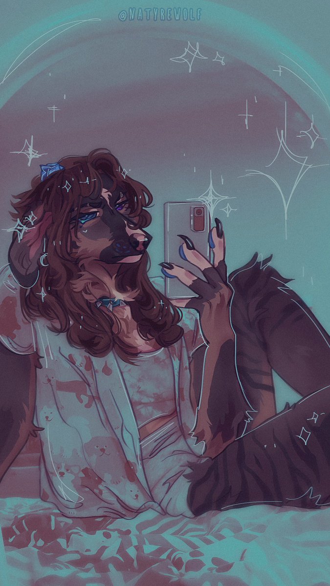 NatyreWolf's tweet photo. Fursona drawover. ✨ https://t.co/9wa0yeurDh