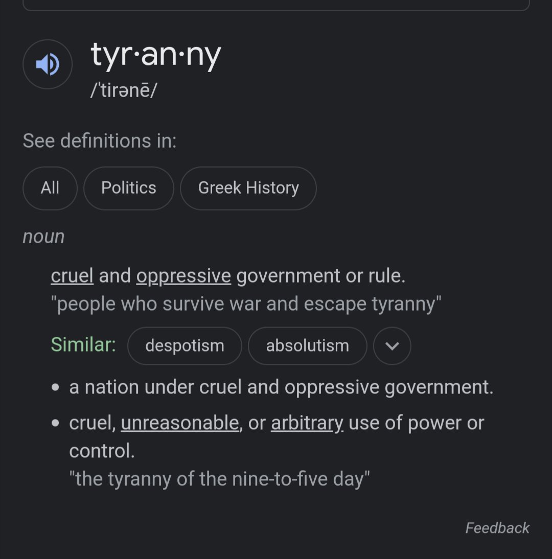 MsSovereignty's tweet photo. I think it's about time The People DECLARE the government, a Tyrannical Government. https://t.co/q8CQ9N4LAH