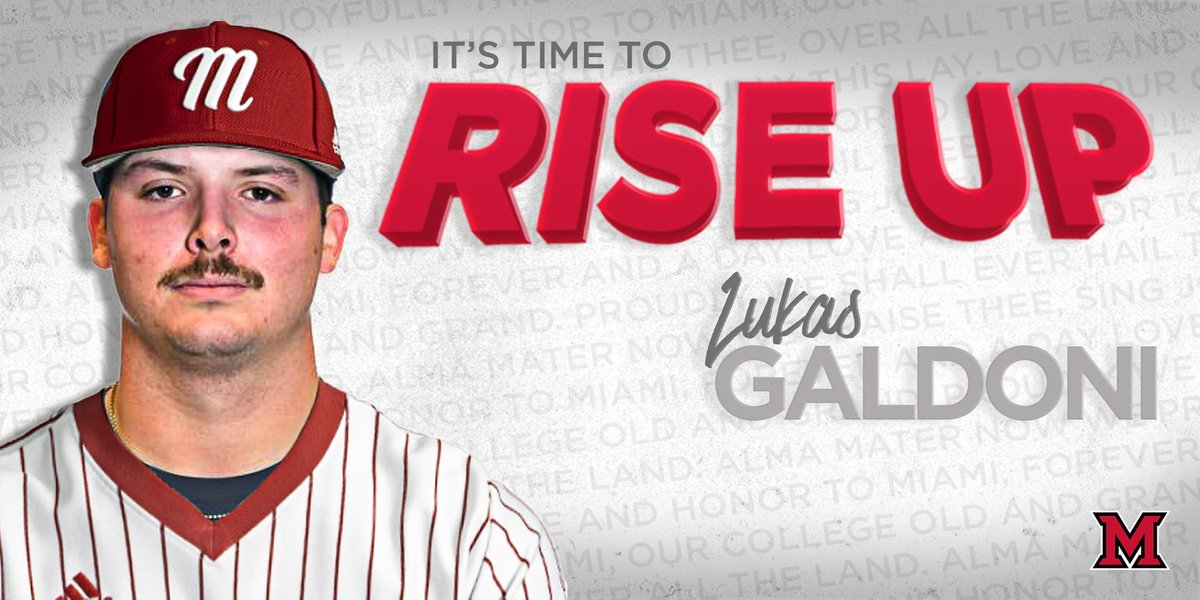 ⚾️ Welcome to Oxford, <a href="/LukasGaldoni/">Lukas Galdoni</a> ✍️

Lukas is a 6’4 RHP grad transferring to Miami from Butler University. Lukas made 37 appearances in his career at Butler, including 9 starts in 2023. 

#RiseUpRedHawks
