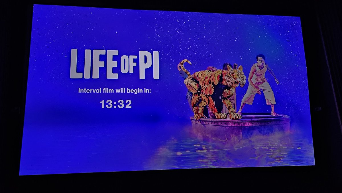 #CurrentlyWatching the @NTLive screening of #LifeOfPi at @sterkinekor! So far so great! 🐯🛶 There are more screenings this week, and trust me, you don't want to miss this award winning play!  @LifeOfPiBway @LifeofPiUK @nouveaubuzz