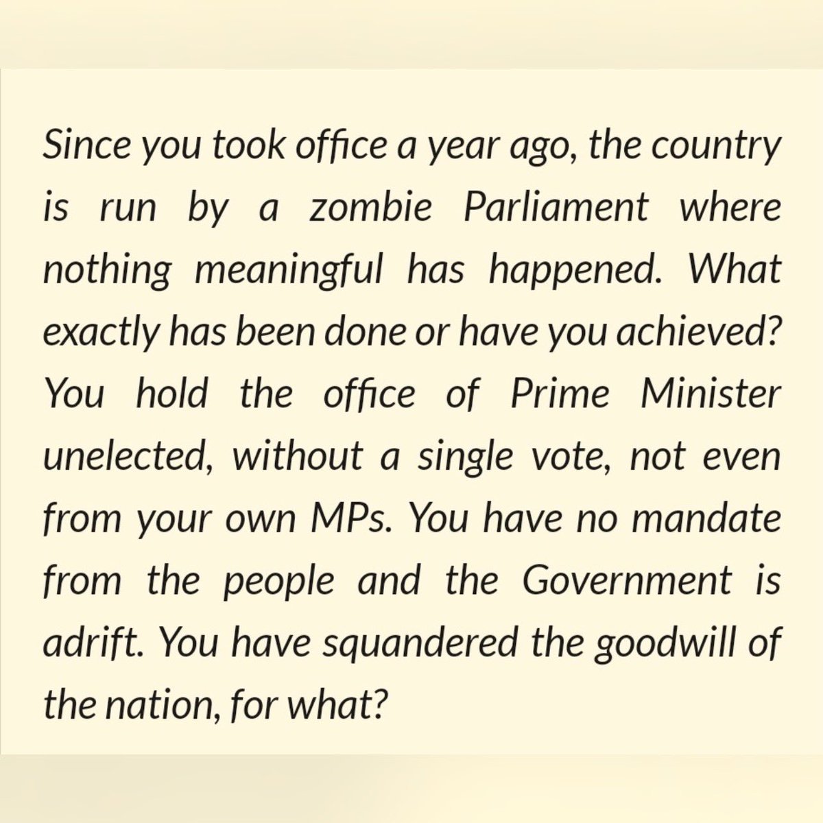 carolvorders's tweet photo. Nadine Dorries RESIGNS 

Part of her letter to Rishi Sunak below 
"Since you took office...the country is run by a zombie parliament......"

Ooofffff, for once I can't disagree with this final hilarious huff  ⏬️

Altho she did it through a paid version of Mail Online. Jeeeez 🙄 https://t.co/6nf88Y61TR