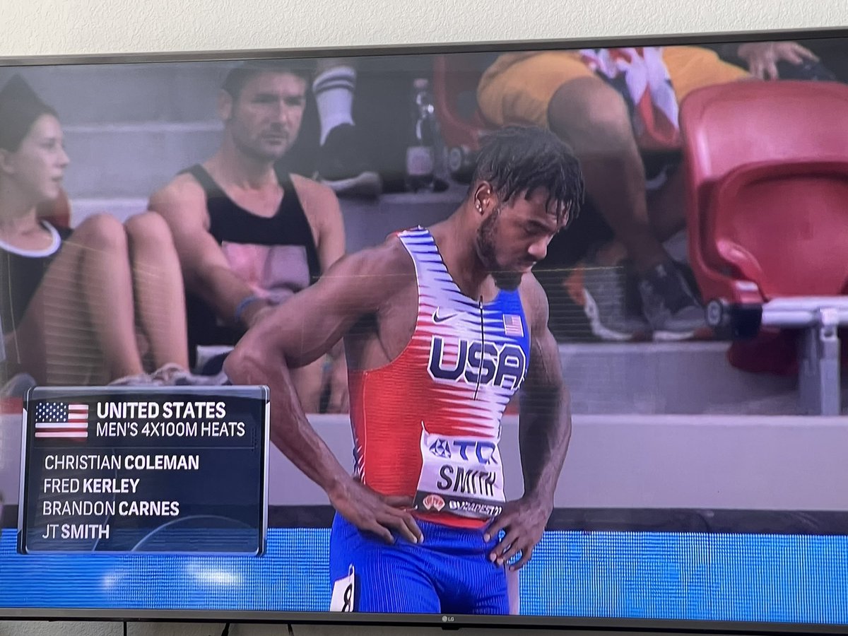 thomashensley's tweet photo. Proud of KO grad @Jayy_Tee6 who anchored the @usatf Men’s 4x100 relay in the @WorldAthletics (World Championships, think Olympic Games in a non-Olympic year) prelims! https://t.co/erwhl2f4z4