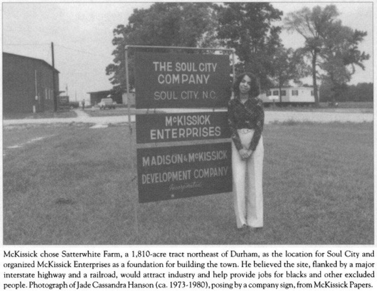 HotepDoobs's tweet photo. During the Nixon Admin, Floyd McKissick approached the president with a “shovel ready” plan to build a city in NC. 

Soul City.

It was green lit and funded. 

Even after being smeared and passing frivolous tests, Republicans wouldn’t continue the project after Nixon resigned. https://t.co/BgpYFVpKWN