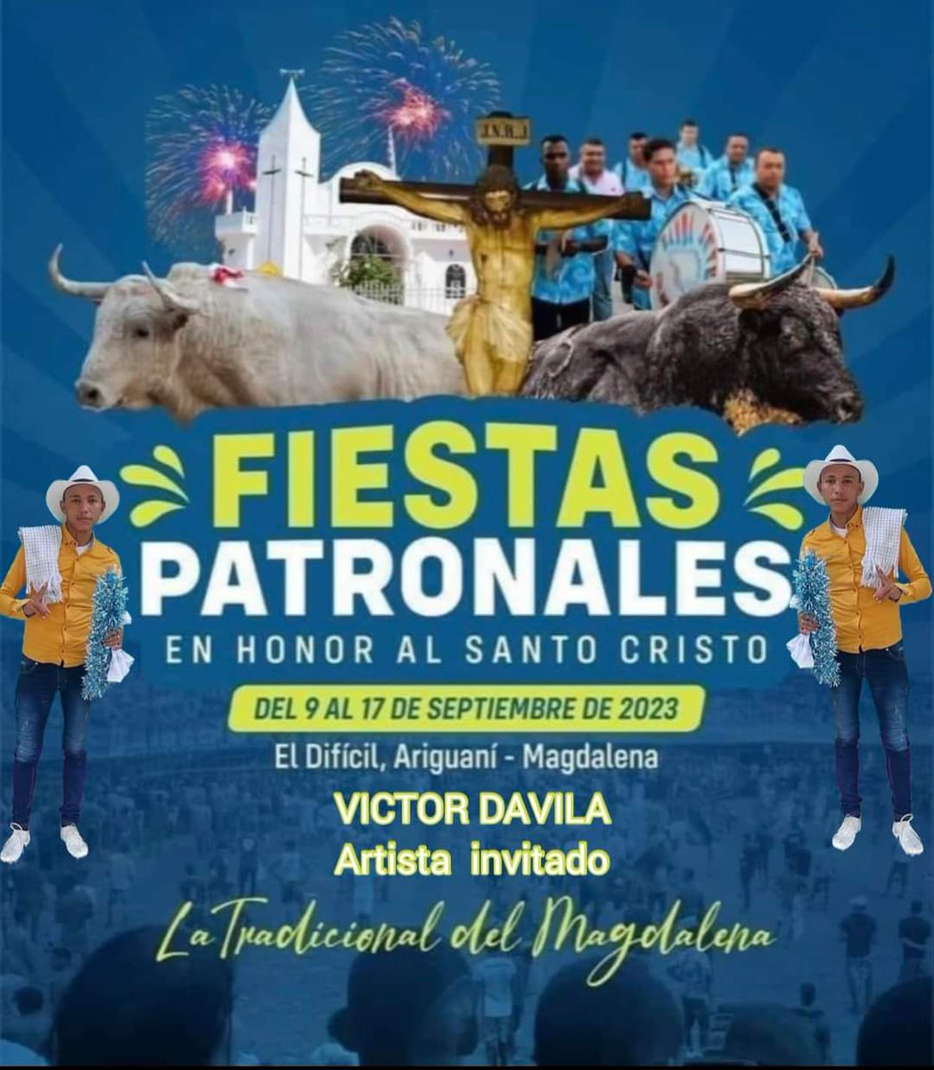 AriguaniAlDia's tweet photo. #Comfirmado  Víctor Dávila, uno de los mejores banderilleros de la Costa para las corralejas de #ElDificil. De su cuadrilla hacen parte el capotero Armando Polo y el muletero David Salcedo (Falcao). "Gracias a David Farelo por la invitación", dijo en sus redes el rehiletero. https://t.co/v5L5ya05Ym